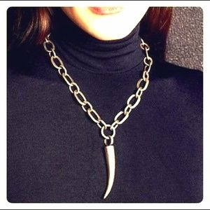 Handmade Silver Link Chain w/ Tooth